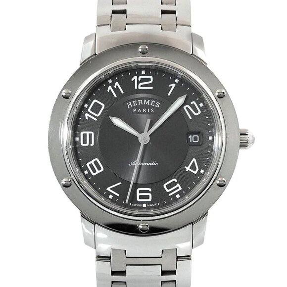 HERMES Clipper Classic CP2.810 Gray Dial Automatic Mens Watch 90270023 - Picture 1 of 7